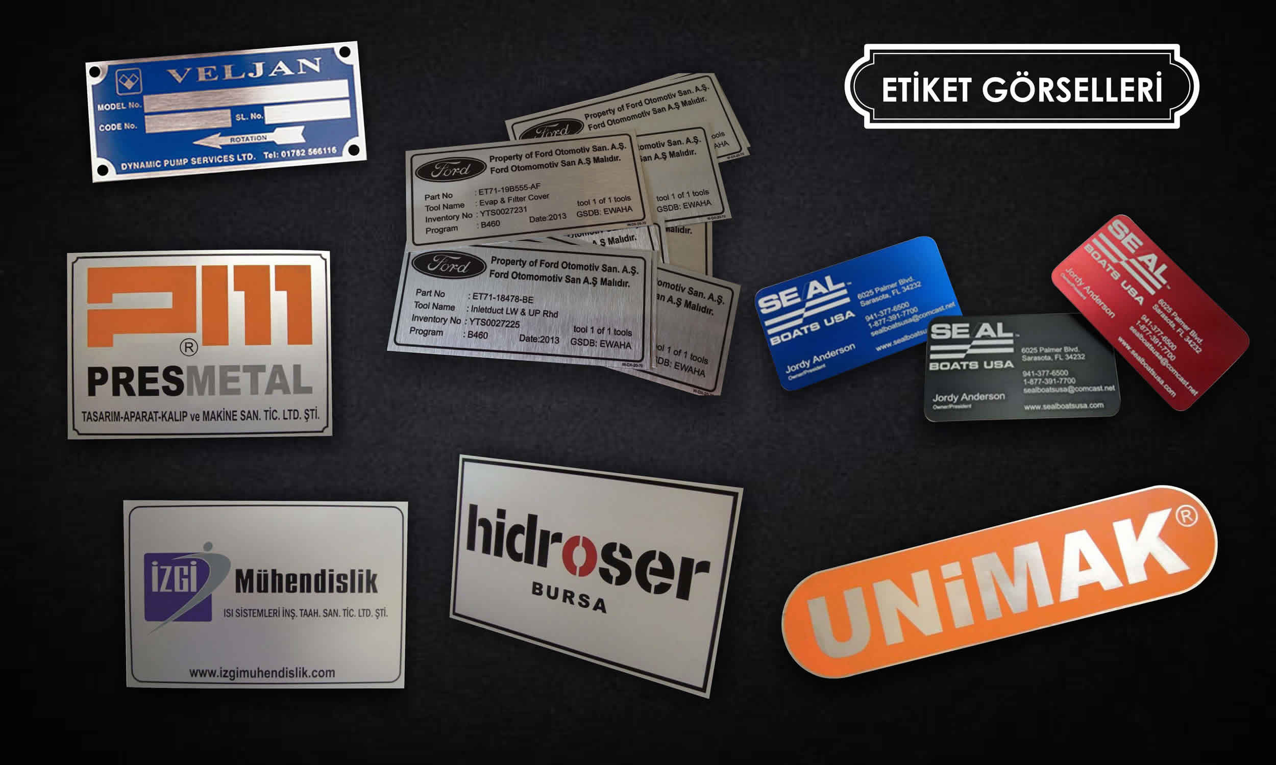 Renksan Reklam Metal Etiket ve metal isimlik